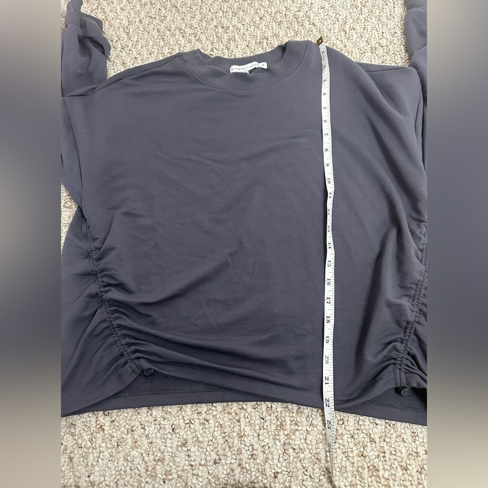 Sincerely Jules Sweatshirt Cinch hips Purple/Grey Size M - Picture 8 of 9